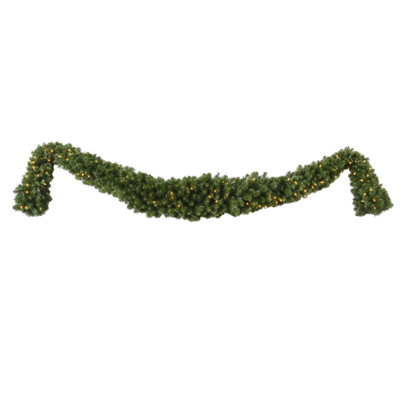 12' x 18" Pre-Lit Grand Teton Christmas Swag Garland - Clear LED Lights