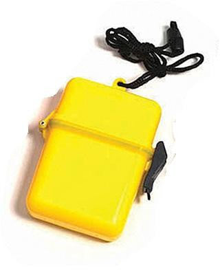 4.5" Yellow Waterproof Personal Swimming Pool Beach Accessory Case