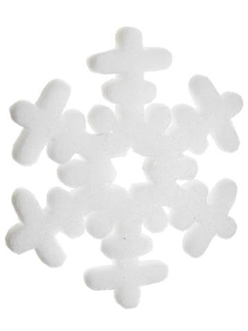 16" Tell a Story White Glittered Snowflake Commercial Sized Christmas Ornament