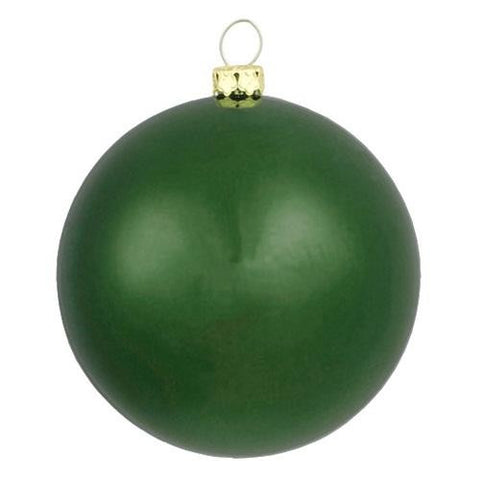 Matte Emerald Green Shatterproof Christmas Ornament 6" (150mm)