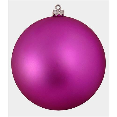 Matte Pink Magenta Commercial Shatterproof Christmas Ball Ornament 8" (200mm)