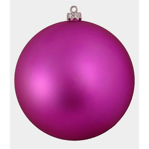 Matte Pink Magenta Commercial Shatterproof Christmas Ball Ornament 8" (200mm)