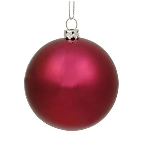 Shiny Red Raspberry Commercial Shatterproof Christmas Ball Ornament 6" (150mm)