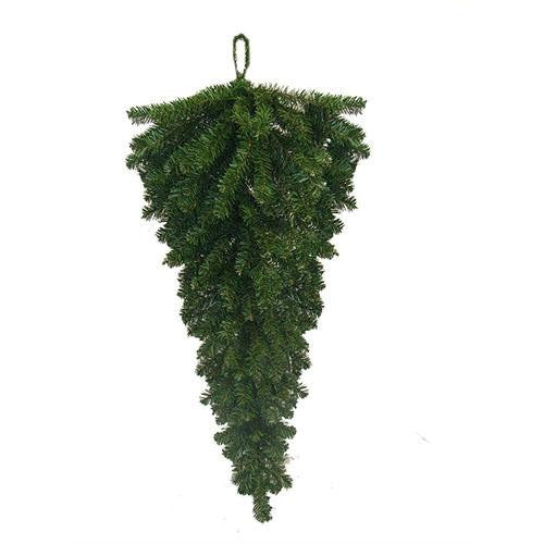 48" Deluxe Windsor Pine Artificial Christmas Teardrop Swag - Unlit