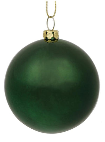 Shiny Emerald Green Shatterproof Christmas Ornament 6" (150mm)