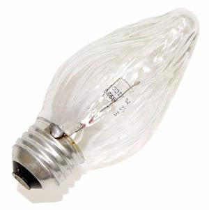 Pack of 25 Transparent Clear Flame E26 Base Replacement F15 Light Bulbs - 25W