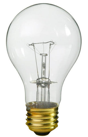 Pack of 25 Transparent Clear E26 Base Replacement A19 Light Bulbs - 25 Watts