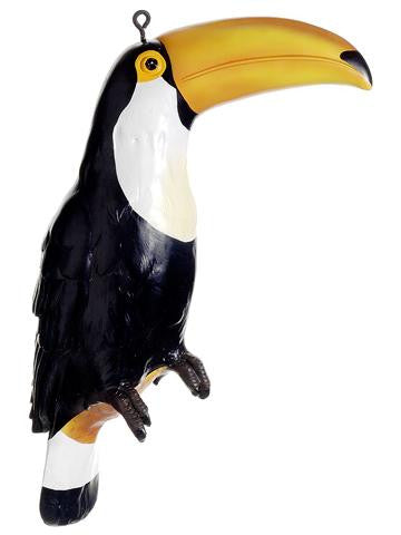 11" Tropical Paradise Black and Yellow Toucan Bird Christmas Ornament