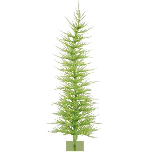 3' Pre-Lit Whimsical Chartreuse Green Artificial Christmas Tree - Clear Lights