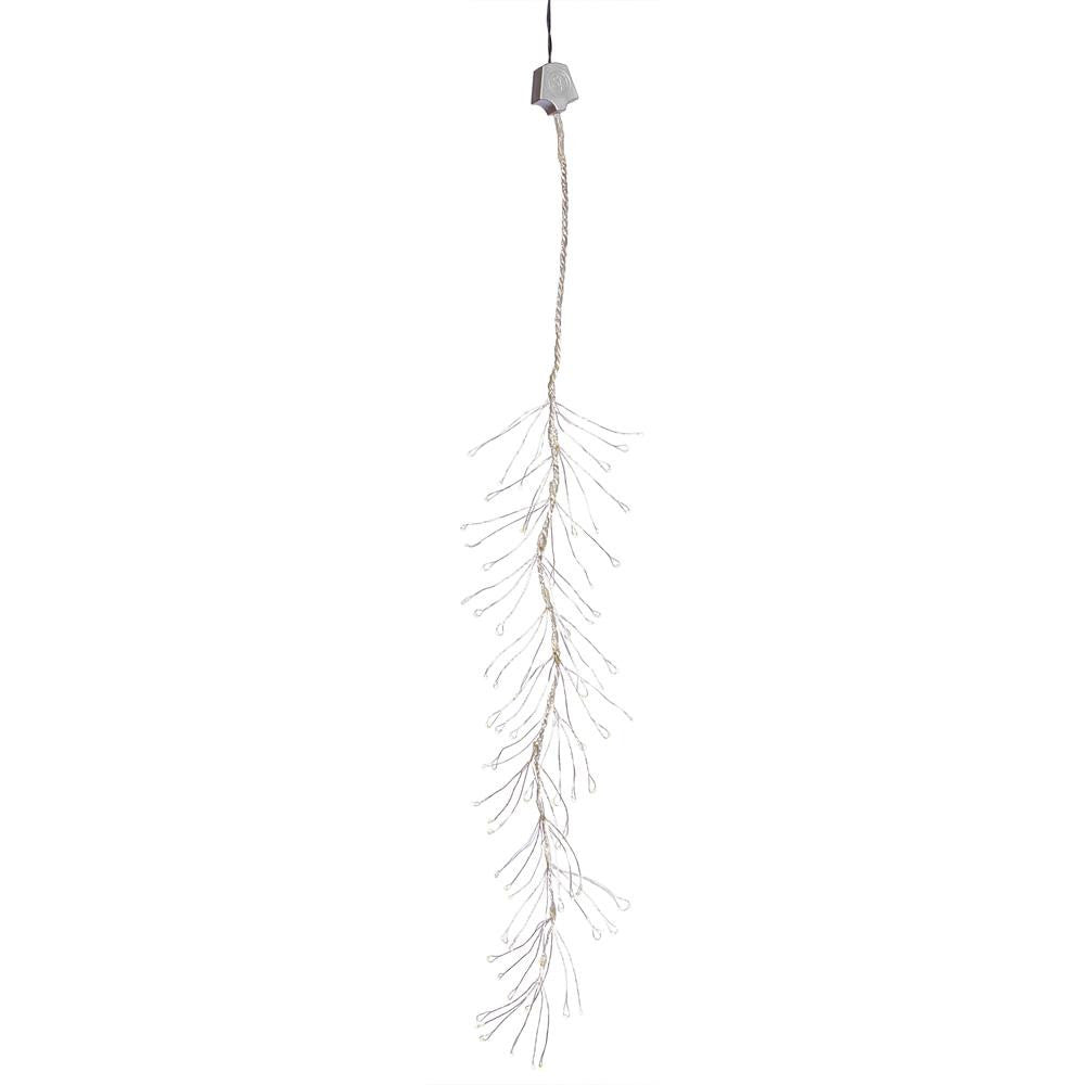 Set of 72 Warm White Multi-Function LED Snowfalling Branch Christmas Lights