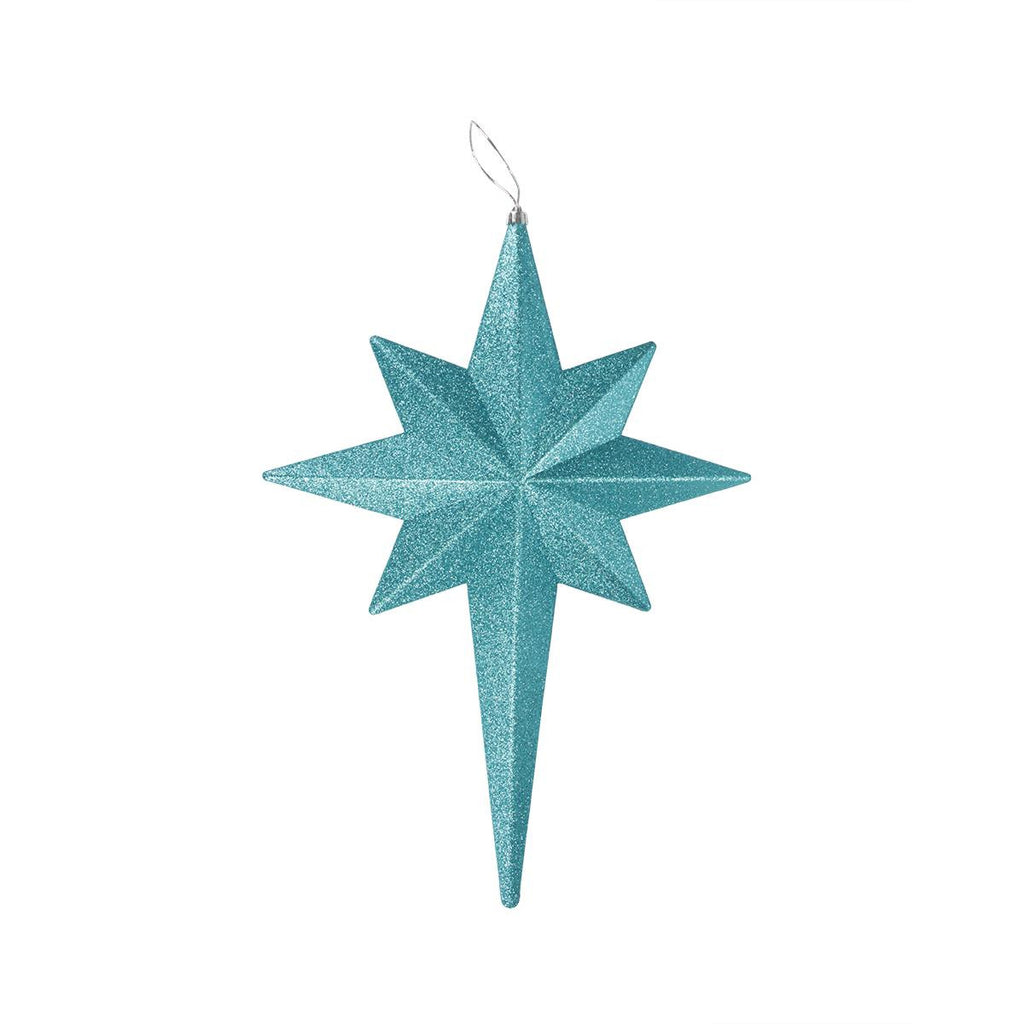 20" Turquoise Blue Glittered Bethlehem Star Shatterproof Christmas Ornament