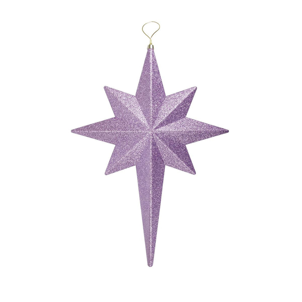 20" Lavender Purple Glittered Bethlehem Star Shatterproof Christmas Ornament