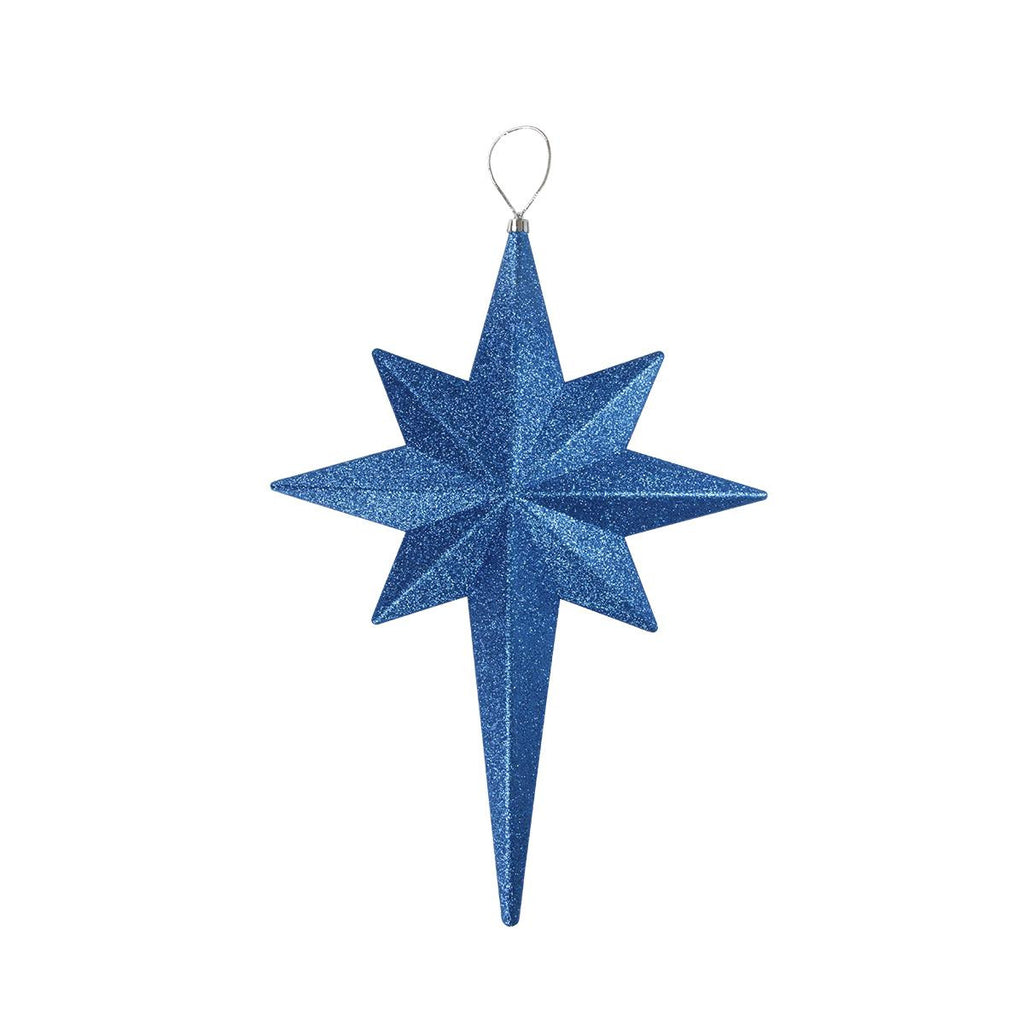 20" Lavish Blue Glittered Bethlehem Star Shatterproof Christmas Ornament