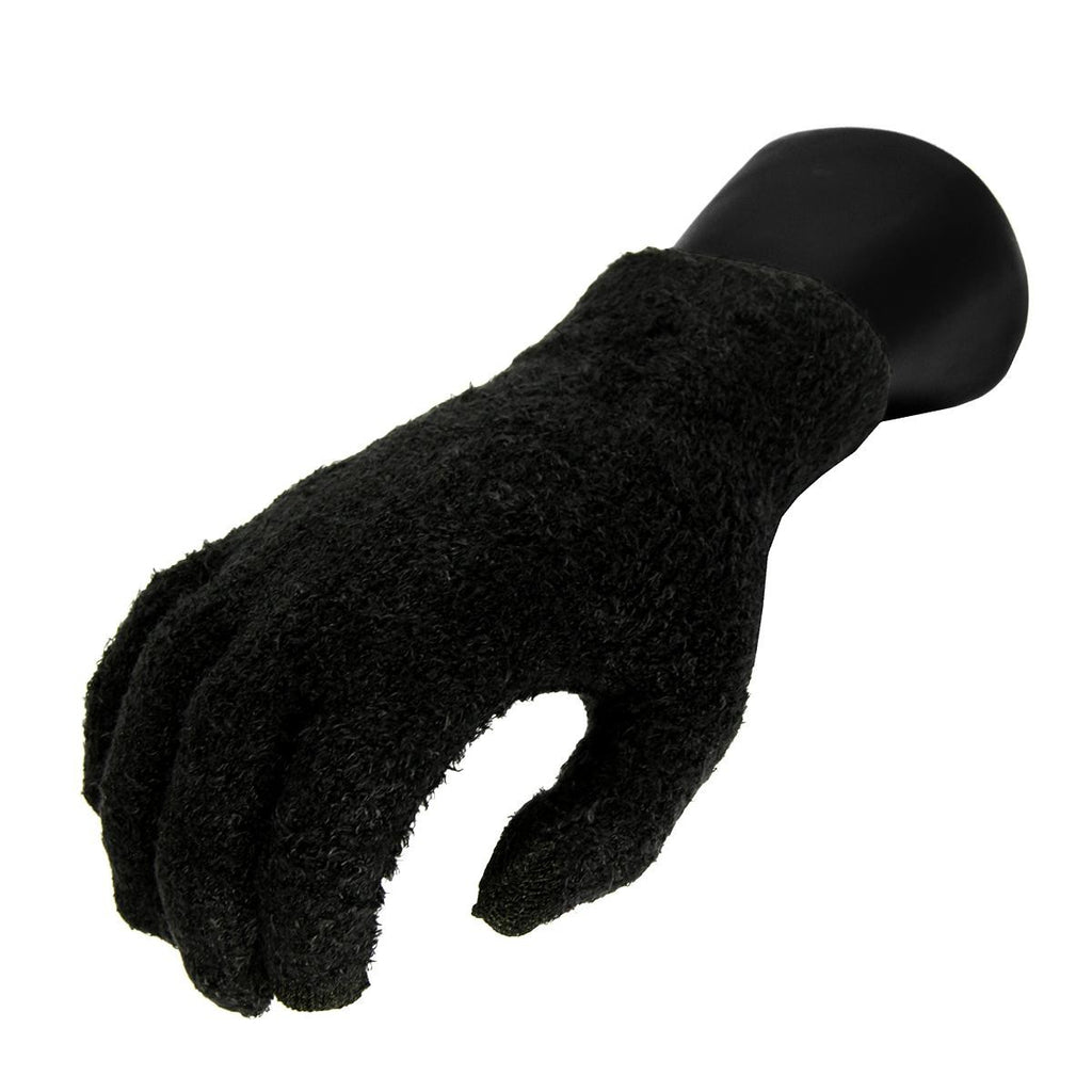 Women's Black Aloe Vera Plush Winter Touchscreen Gloves - One Size