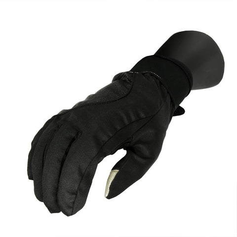 Men's Black Softshell Winter Thinsulate Insulated Touchscreen Sport Gloves - Large