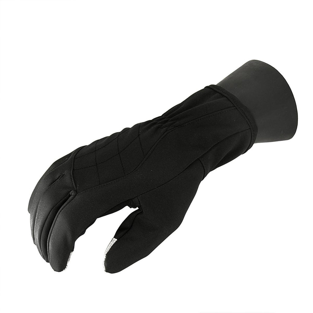 Women's Black Softshell Winter Touchscreen Commuter Gloves - Large