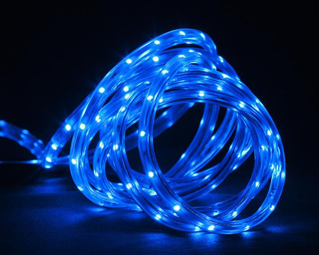 30' Blue LED Indoor-Outdoor Christmas Linear Tape Lighting