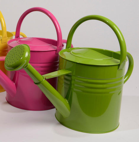 15" L'Eau de Fleur Green Outdoor Garden Patio Watering Can - 10 Liter