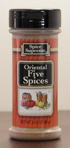 Pack of 12 Spice Supreme Oriental Five Spice Seasonings 3.5 oz. #30880