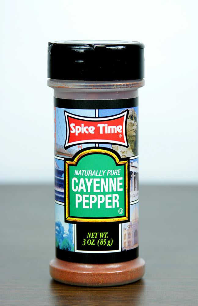 Pack of 12 Spice Time Naturally Pure Cayenne Pepper Seasonings 3 oz. #OO090