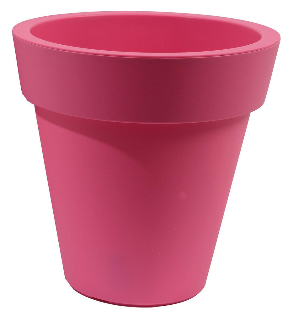 12.75" Large Bright and Vibrant Cerise Pink Outdoor Patio Garden Planter