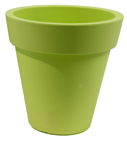 12.75" Large Bright and Vibrant Lime Green Outdoor Patio Garden Planter