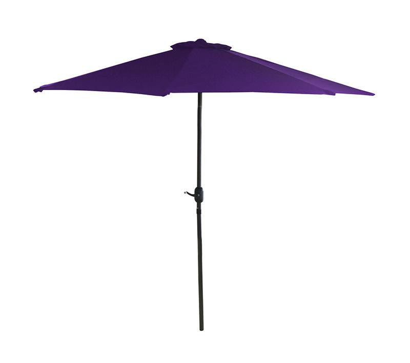 7.5' Outdoor Patio Market Umbrella with Hand Crank - Purple