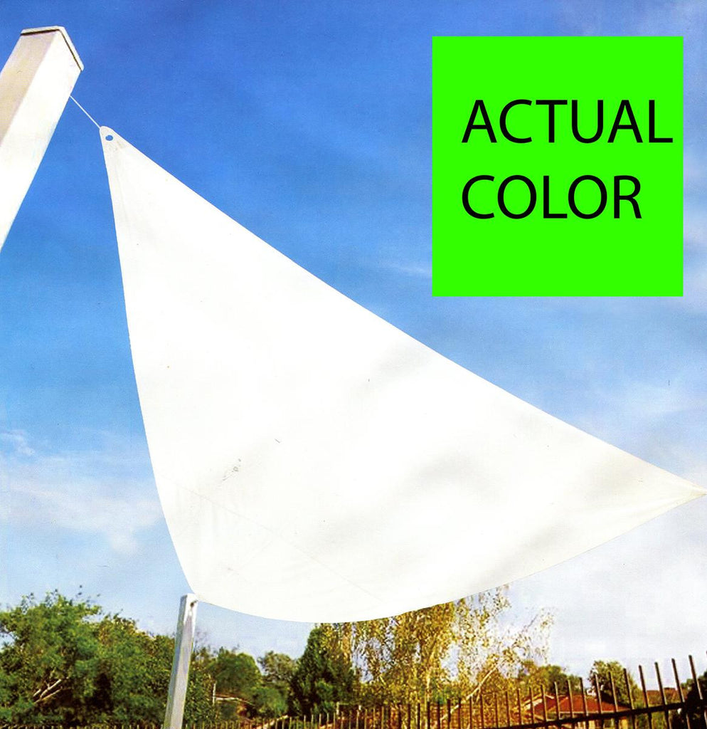 11.75' Bright Lime Green Triangular Outdoor Patio Sun Shade Tarp