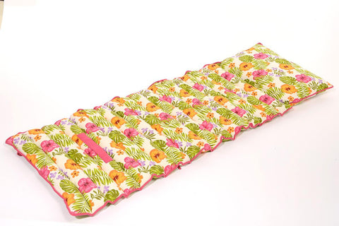 70" Tropicalia Bright Colorful Floral Outdoor Patio Furniture Lounge Chair Cushion