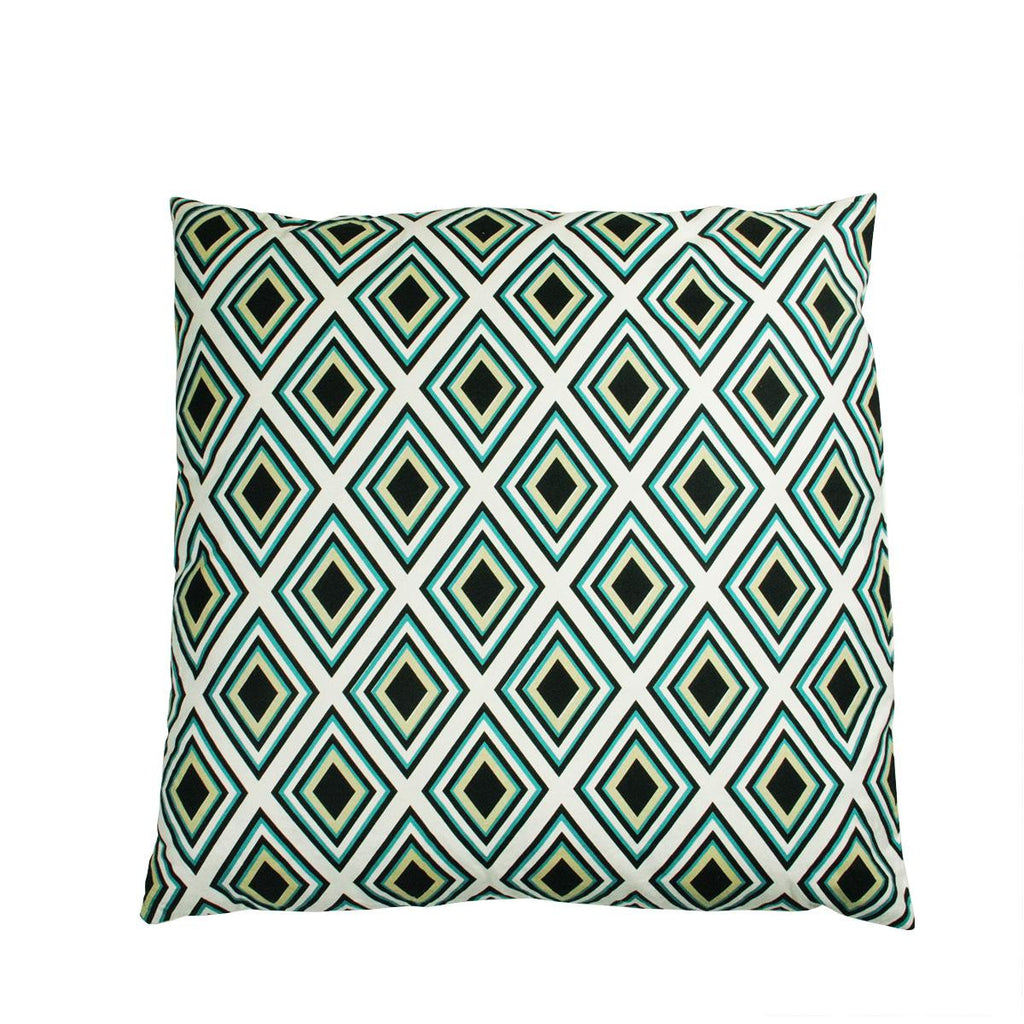 30" Urban Life Over-Sized Vogue Geometic Diamond Patterned Decorative Floor Throw Pillow