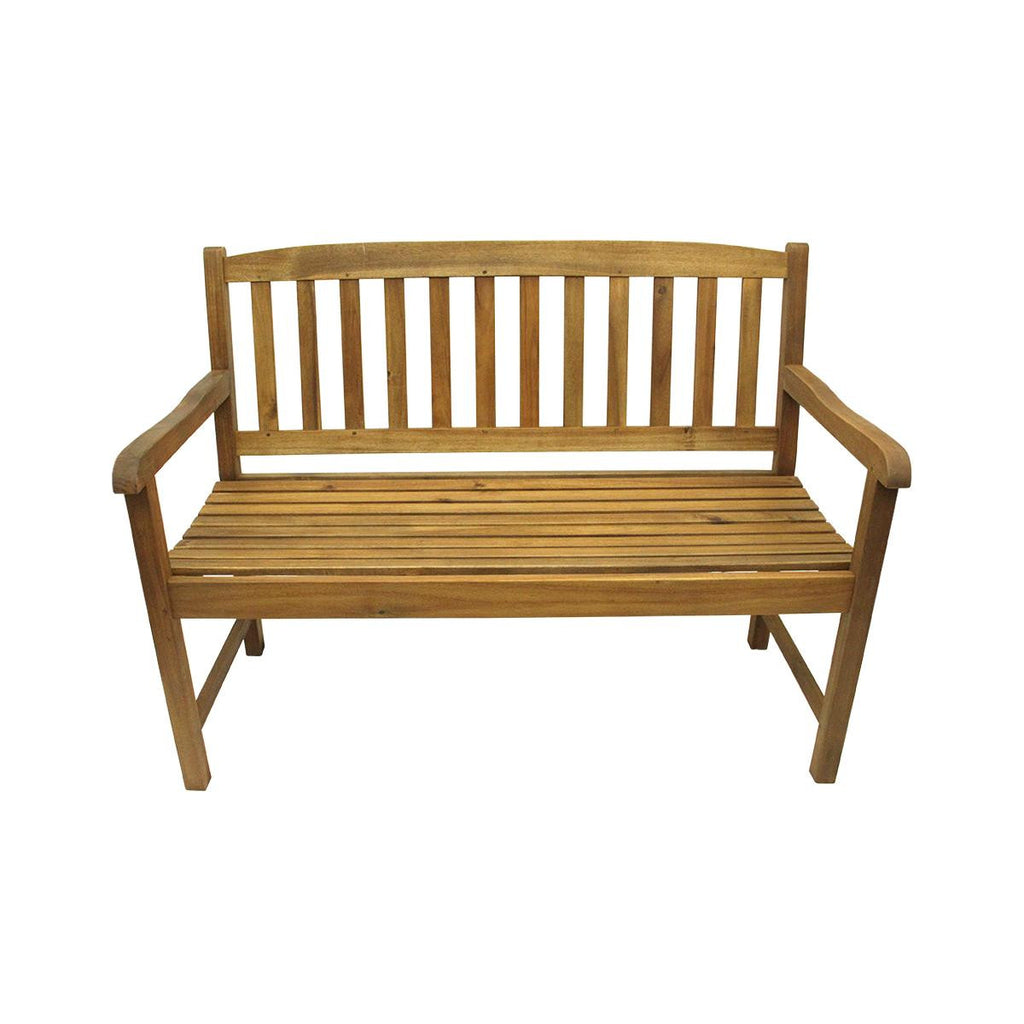 47" Acacia Wood Outdoor Patio Furniture Bench