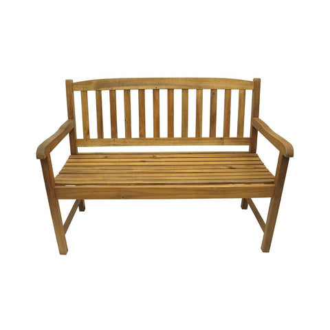 47" Acacia Wood Outdoor Patio Furniture Bench