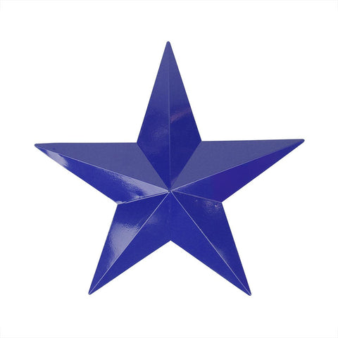 11.5" Navy Blue Country Rustic Star Indoor-Outdoor Wall Decoration