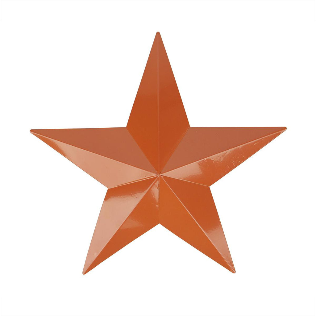 15" Light Brown Country Rustic Star Indoor-Outdoor Wall Decoration