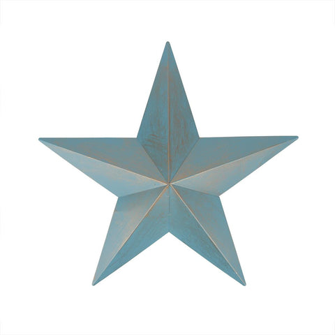 3' Weathered Patina Copper Country Rustic Star Indoor-Outdoor Wall Decoration