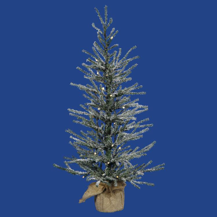 2.5' Pre-Lit Frosted Angel Pine Artificial Christmas Tree - Clear Lights