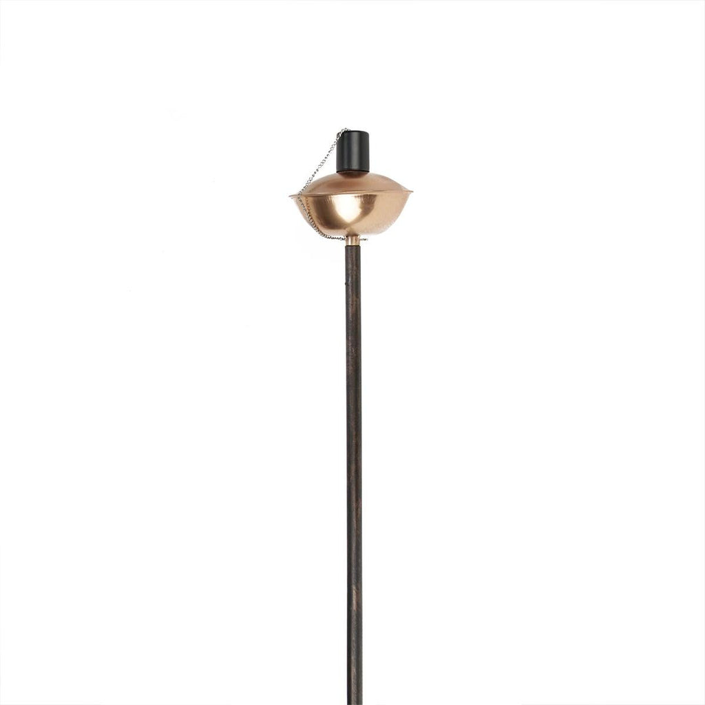 42" Shiny, Sleek Copper Oil Lamp Outdoor Patio Torch