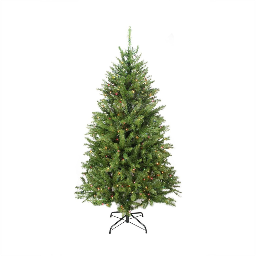 6' Pre-Lit Essex Pine Medium Artificial Christmas Tree - Multi-Color Lights