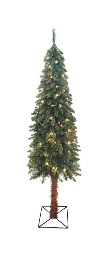 7' Pre-Lit Two-Tone Alpine Artificial Christmas Tree - Clear Lights