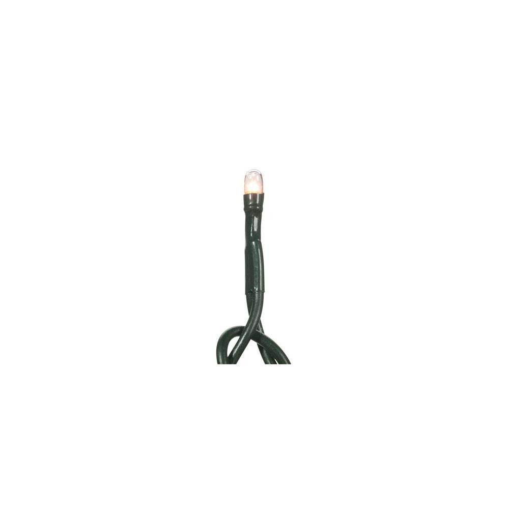 Set of 20 Battery Operated Clear Micro Rice Christmas Lights - Green Wire