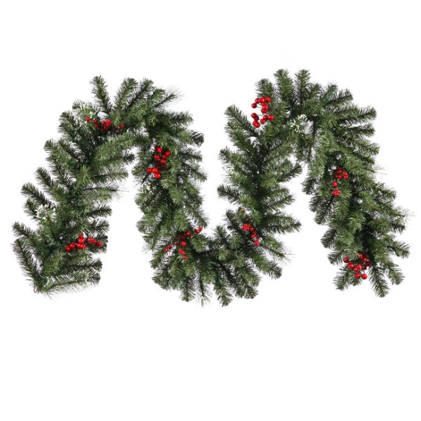 9' x 14" Siegal Red Berry Pine Artificial Christmas Garland - Unlit