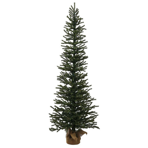 3' Mini Pine Artificial Christmas Tree in Burlap Base - Unlit