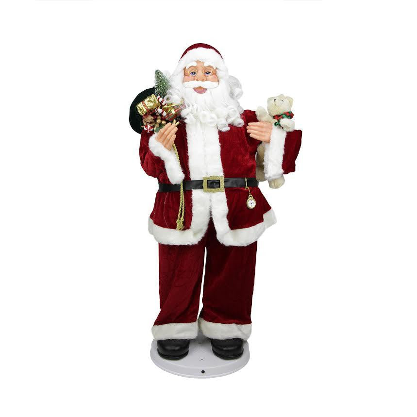 3' Deluxe Animated and Musical Decorative Dancing Santa Claus Christmas Figure