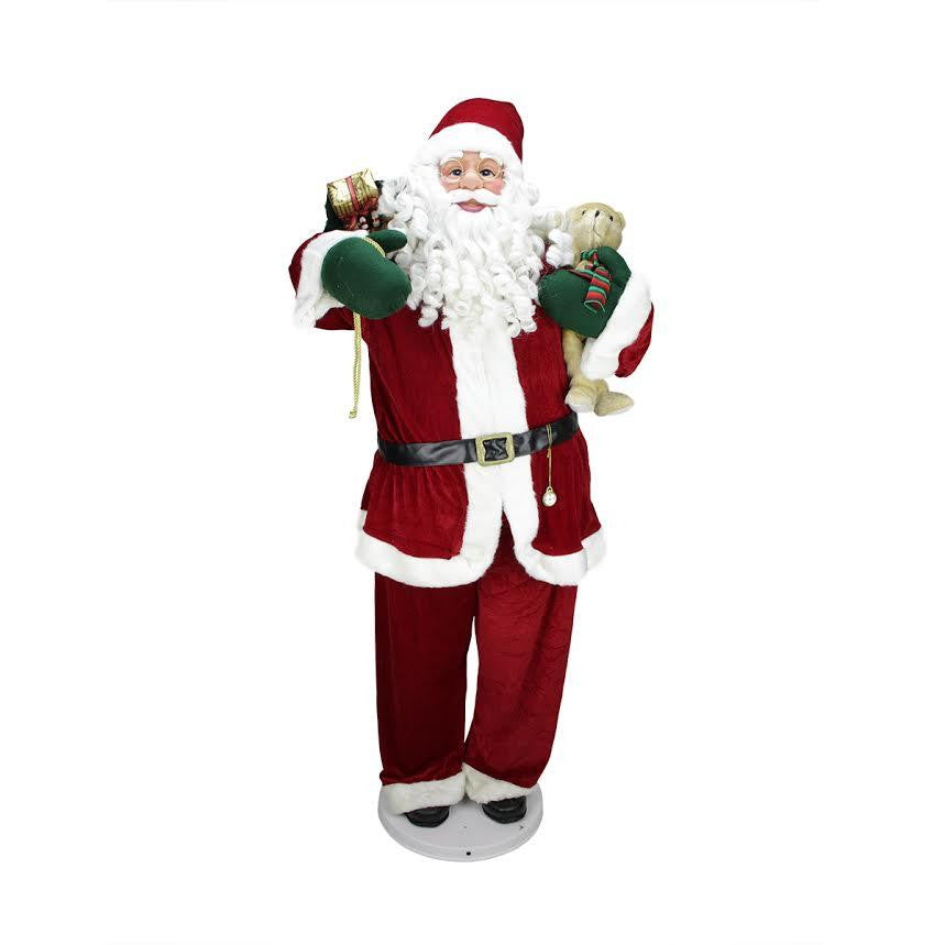 58" Deluxe Life-Size Animated and Musical Decorative Dancing Santa Claus Christmas Figure