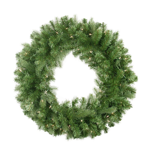 30" Pre-Lit Noble Fir Artificial Christmas Wreath - Clear Lights