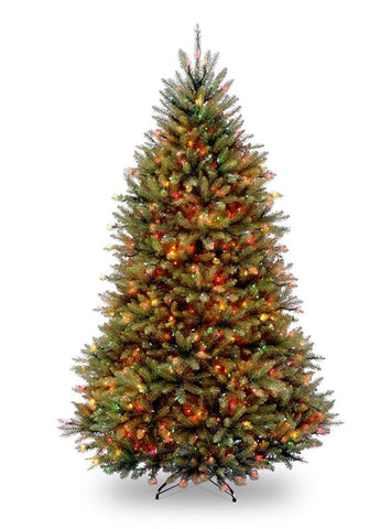 10' Pre-Lit Northern Dunhill Fir Full Artificial Christmas Tree - Multi-Color Lights