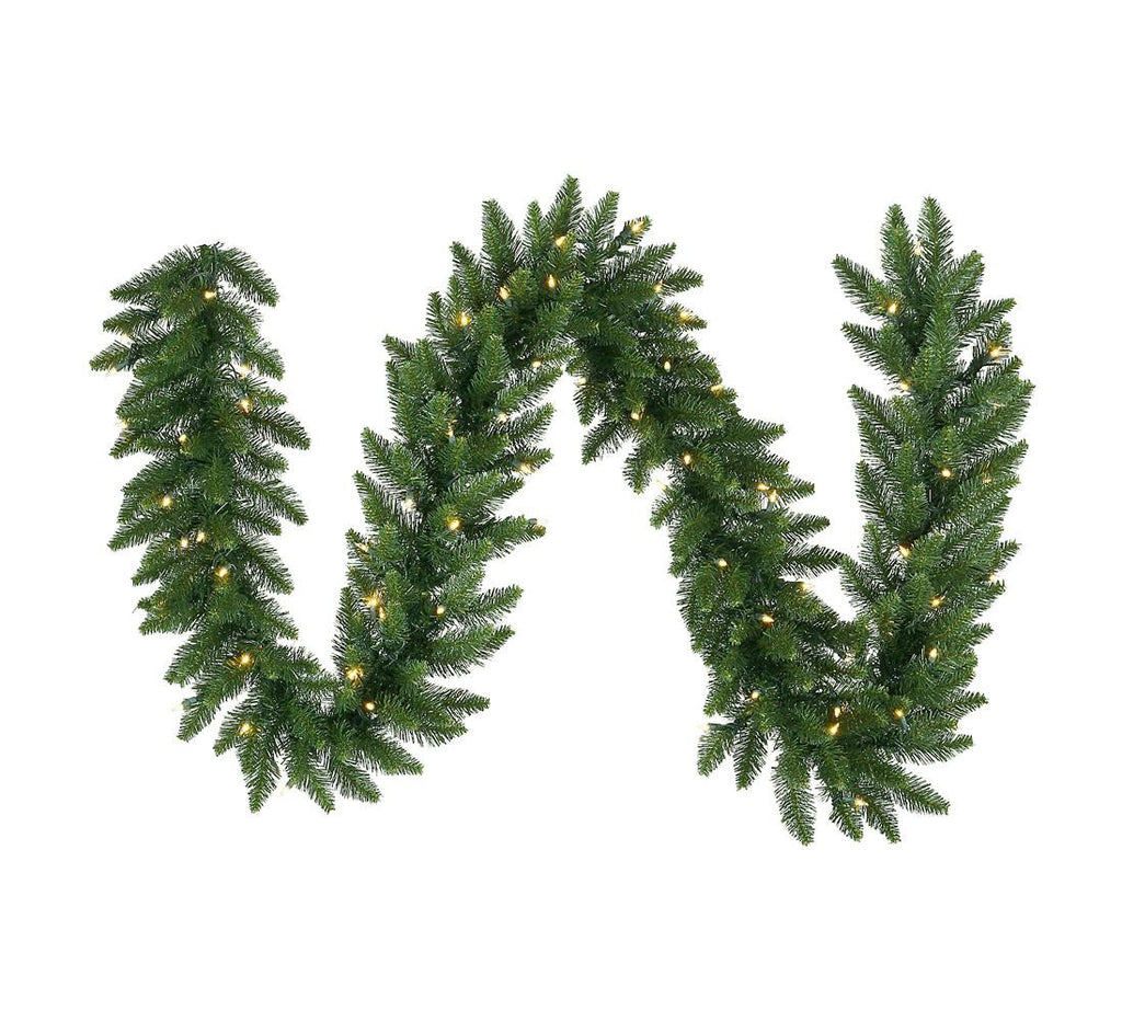 9' x 10" Pre-Lit Northern Dunhill Fir Artificial Christmas Garland - Clear Lights