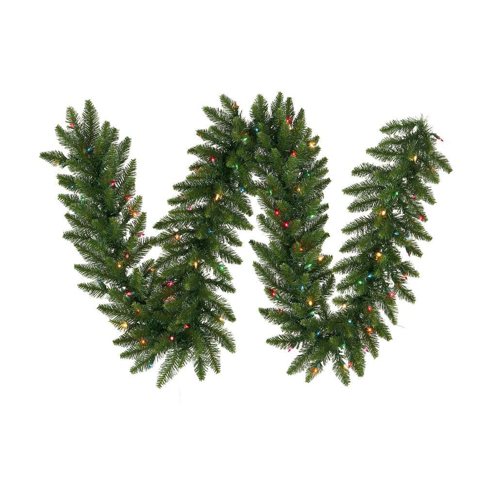 9' x 10" Pre-Lit Northern Dunhill Fir Artificial Christmas Garland - Multi-Color Lights