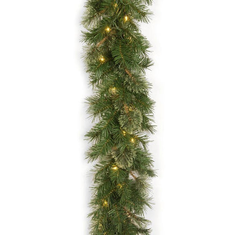 9' x 10" Pre-Lit Atlanta Mixed Cashmere Pine Artificial Christmas Garland - Clear Lights