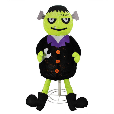 40.5" Lighted Creepy Standing Frankenstein Monster Halloween Decoration